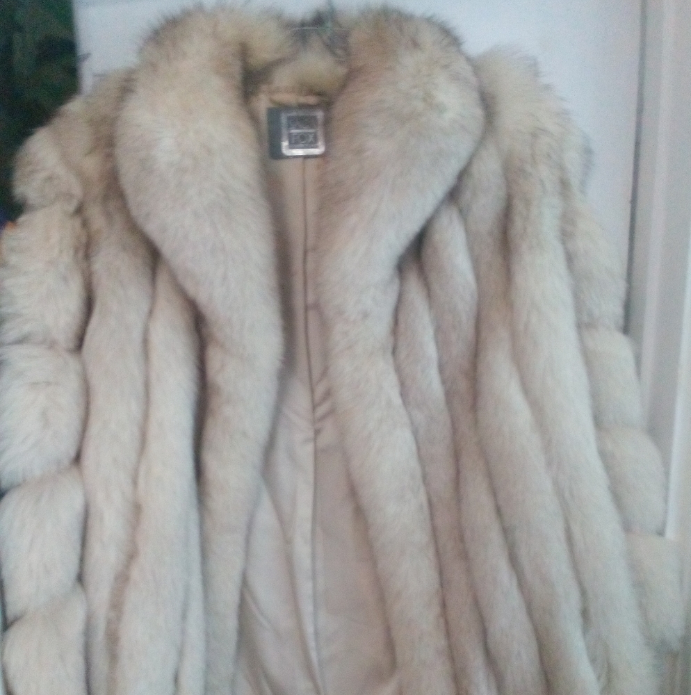 Saga Fox Women's Silver Fox Coat